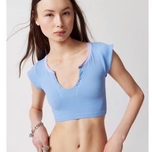 Urban Outfitters Out From Under Go For Gold Top Blue